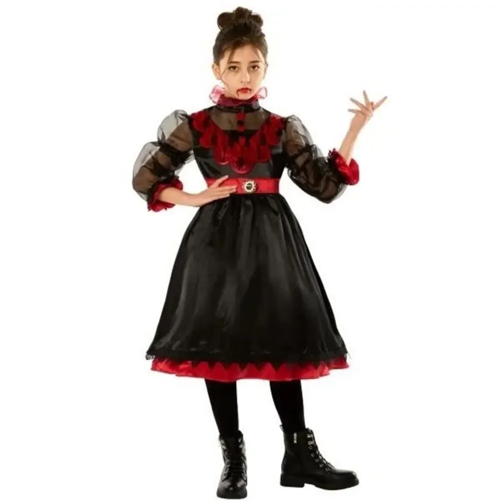 Nwt Girls Morph Costumes VICTORIAN VAMPIRESS Halloween Gown Dress vampire medium